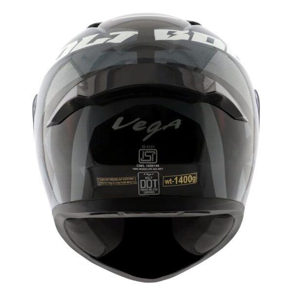 Vega Bolt Graphic Macho Black Grey 800*800 - Full-face Helmet 3 KS 95