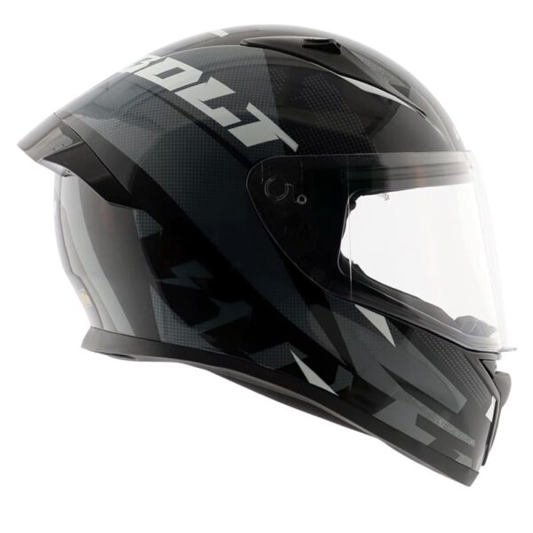 Vega Bolt Graphic Macho Black Grey 800*800 - Full-face Helmet 4 KS 95