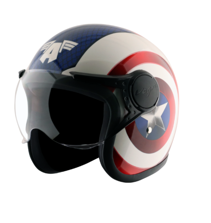 Vega Jet Graphic Helmet – Captain America Edition